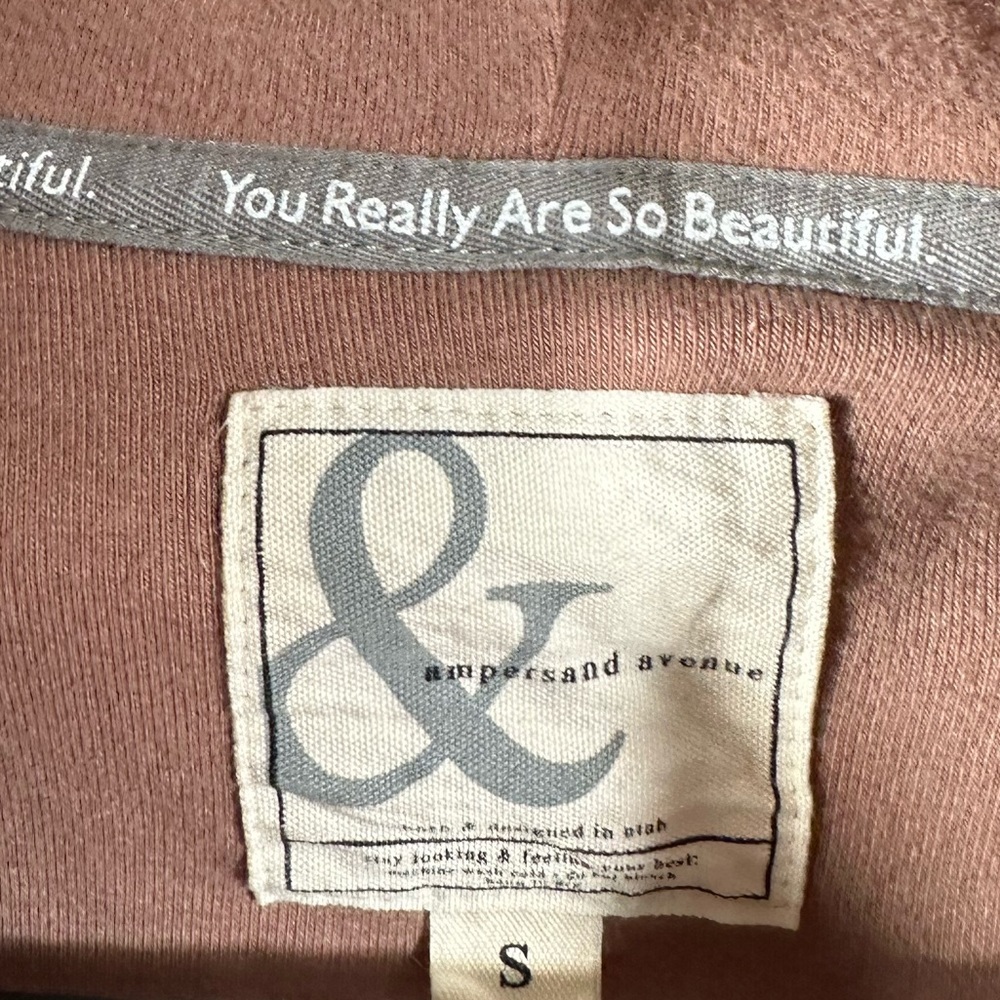 Ampersand Ave Performance Fleece Zip Up Jacket Size Small - Light Brown - Picture 7 of 8
